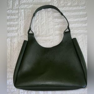 Neiman Marcus dark olive green bag